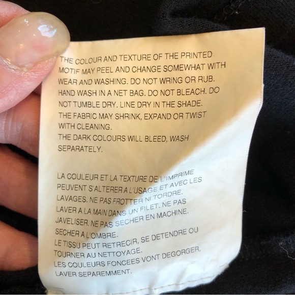 Men’s Comme Des Garçons Play, Double Heart, Black T-Shirt, XL - Picture 5 of 9